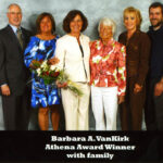 Barbara VanKirk and her family at the Winners' Circle Luncheon