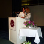 Barbara VanKirk and Jayne Huston, Director of Seton Hill University's E-Magnify